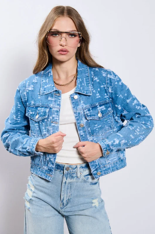 Special Offers, Don't Miss DISTRESSED DENIM JACKET