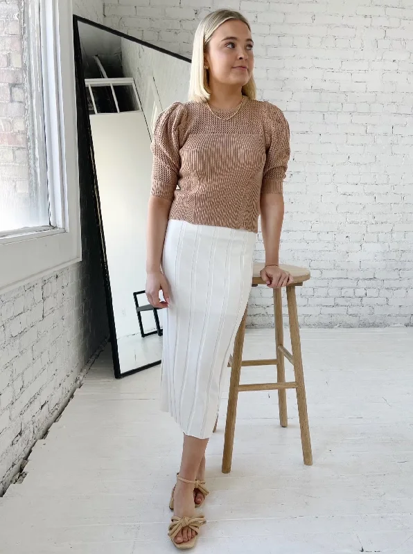 Stylish Savings The Margot Skirt- Ivory