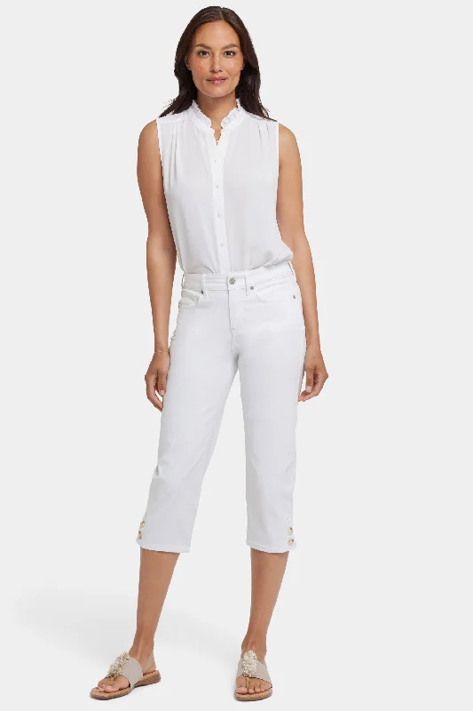 Don't Miss Out Marilyn Straight Crop Jeans - Optic White