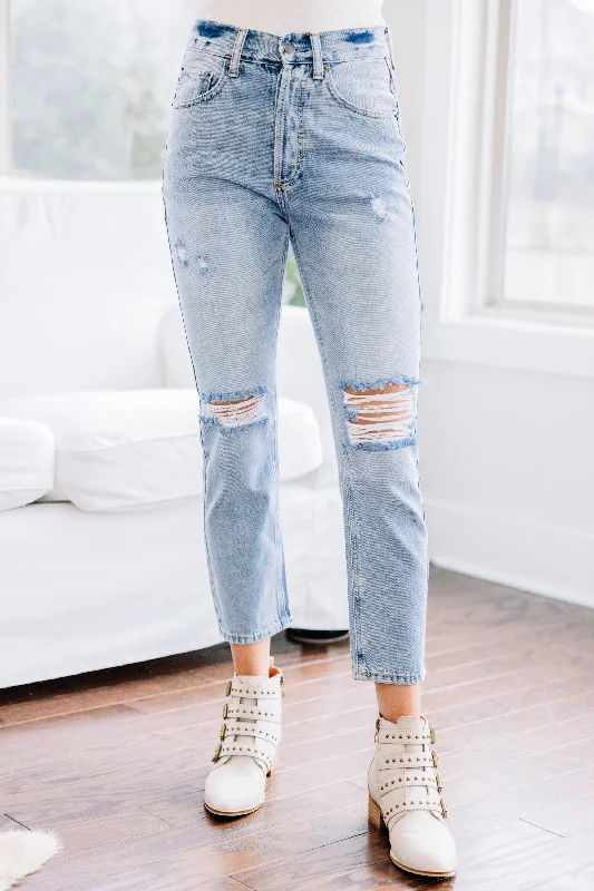 Seasonal Sale That's All I Need Light Wash Distressed Skinny Jeans