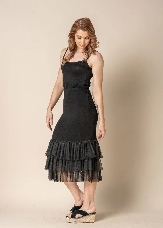 Trendy Attire For Her Kelsie Skirt in Onyx