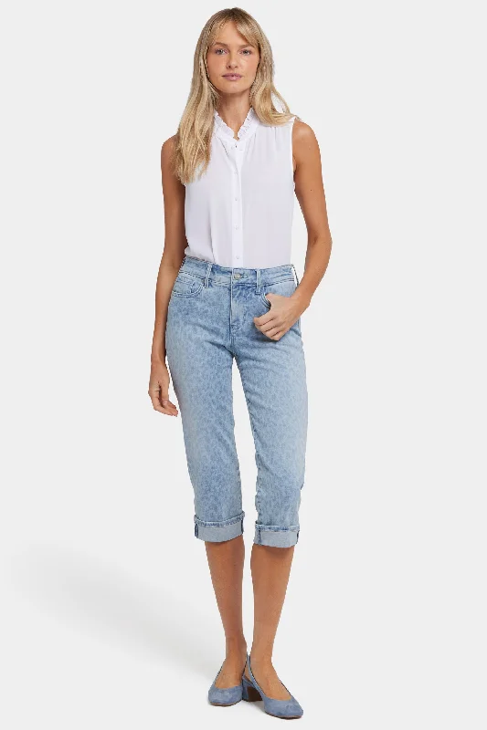 From Casual To Classy Marilyn Straight Crop Jeans In Petite - Alpine Spirit