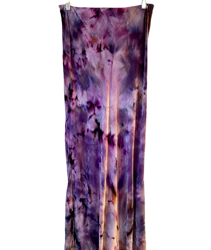 Casual Chic VH-1018  Silk Velvet Tie Dyed Skirt