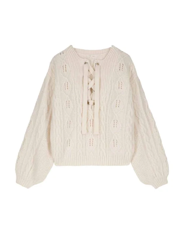 End Of Season Sale Women's Cozy Beja Sweater In Cream