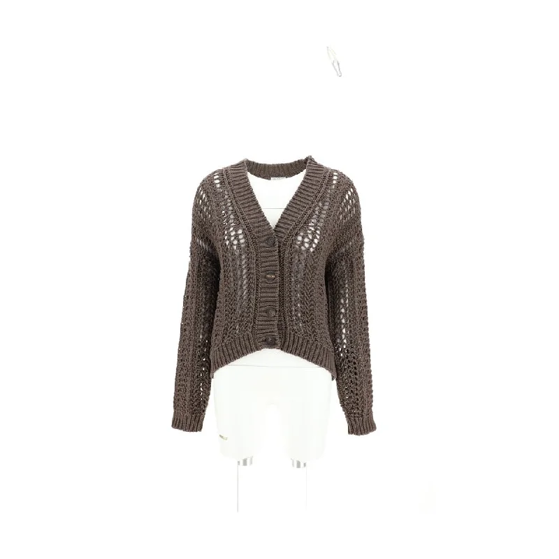 Weekend Special Brunello Cucinelli Cardigan in perforated Women's knit