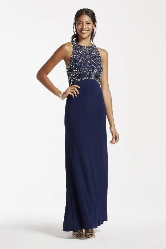 Fashion For Every Occasion Cachet - 56872SC Sleeveless Embellished Long Dress