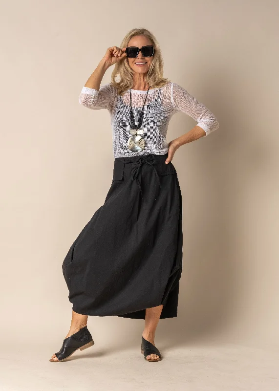 Unbeatable Prices Ada Cotton Skirt in Onyx