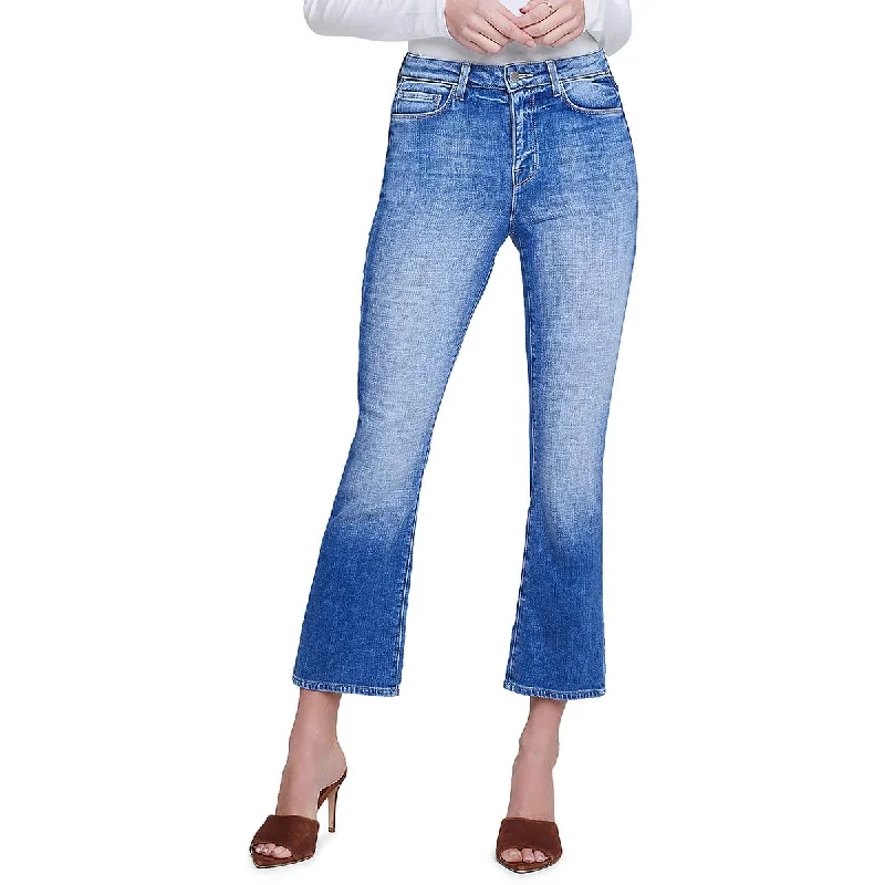 Chic And Comfortable Womens High Rise Ankle Cropped Jeans