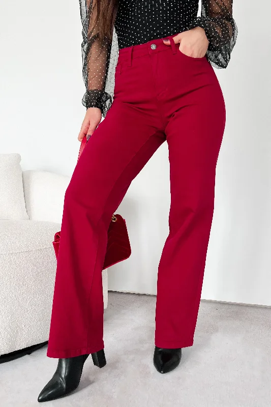 Shop Our Looks Rinna Heart Shaped Pockets Judy Blue Jeans (Scarlet)