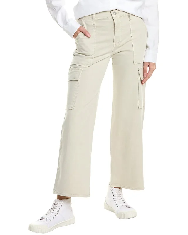 Evening Elegance HUDSON Jeans Rosalie Cement High-Rise Wide Leg Cargo Jean