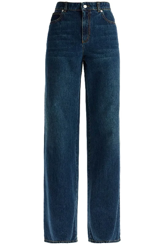 End Of Season Sale Alexander Mcqueen Women's Wide Leg Jeans