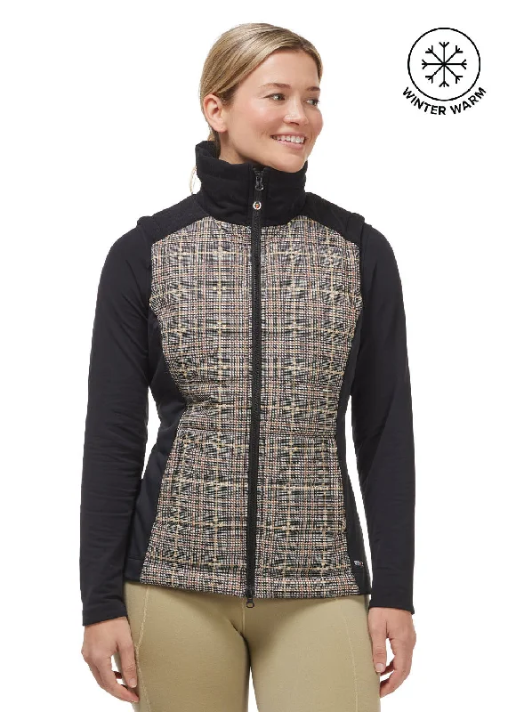 Huge Price Cut Bits of Plaid Quilted Equestrian Vest