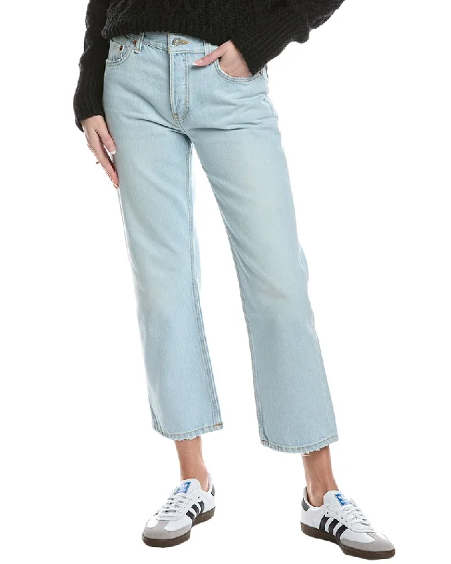 Hot Trends RE/DONE Easy Straight Acqua Crop Jean