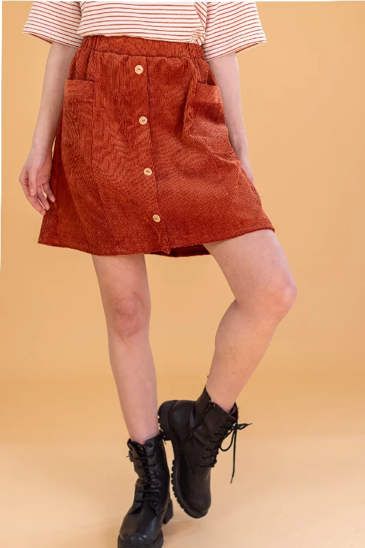 Final Sale Skirt Maxine Terracotta