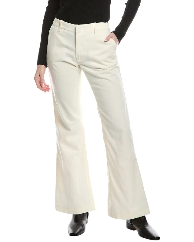 Season Sale RE/DONE Mid-Rise Flared Trouser Ivory Jean