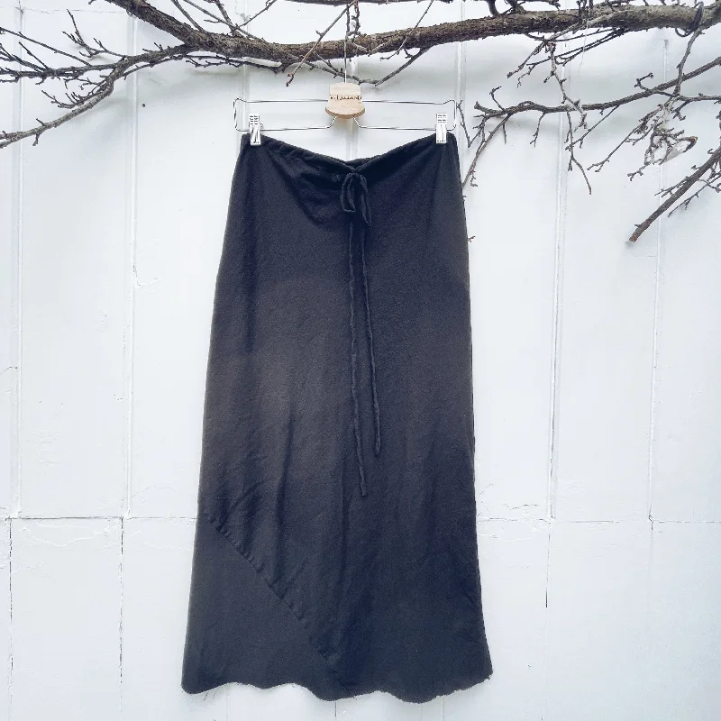 Limited Time Offers VH-1305 Blk Drawstring Bias Cut Skirt