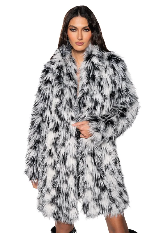 Special Offer INTERSTELLAR MULTI FAUX FUR JACKET