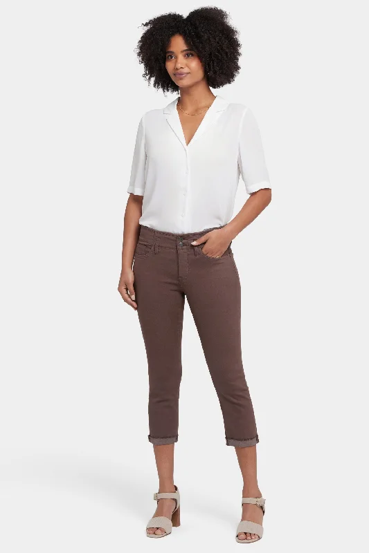 Bid Farewell To The Old Season Chloe Capri Jeans - Coffee Bean