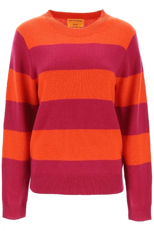 Flash Sale Guest In Residence Women's Striped Cashmere Sweater