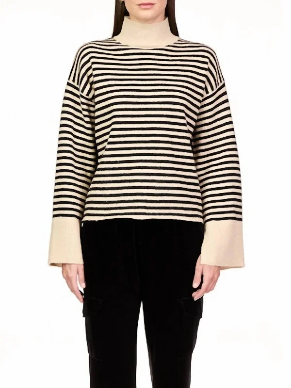 Insane Discount Onslaught Chalet Stripe Sweater In Frosted Almond Stripe