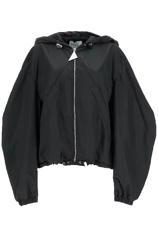 Designer Wear On Sale The Attico Women's Oversized  Hooded Bomber Jacket In Polyester