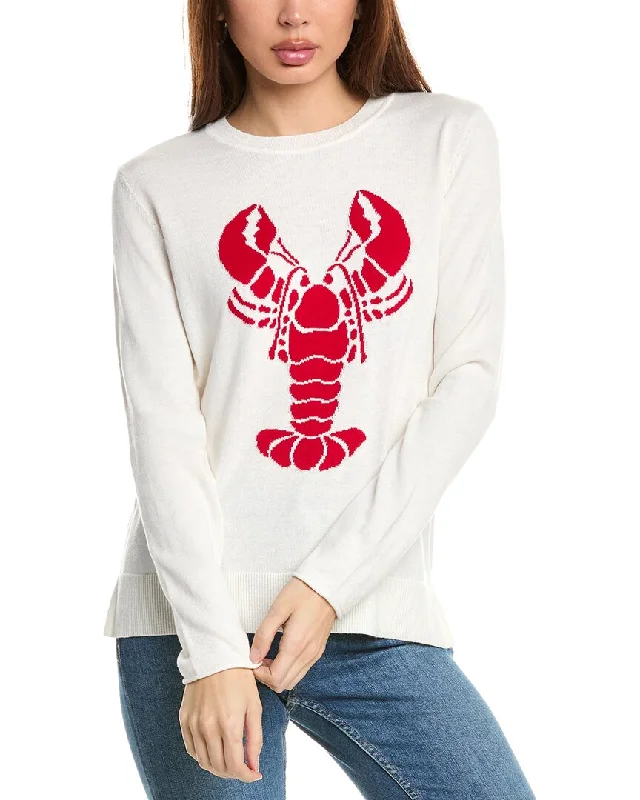 Fashion Forward Hannah Rose Lobster Intarsia Cashmere-Blend Sweater