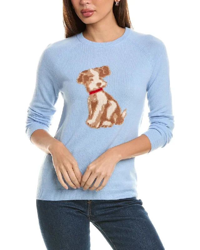 Trend Forward Women's Wear Magaschoni Puppy Cashmere Pullover