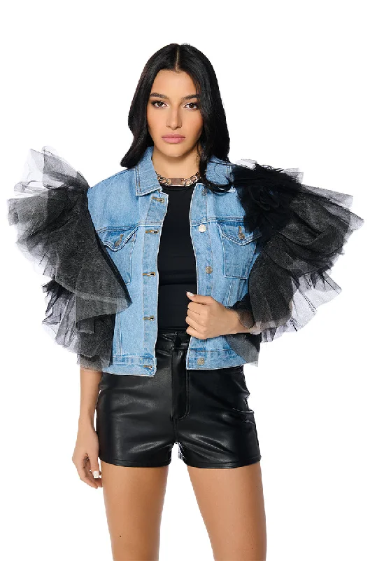 Discover Now BEBE RX TULLE SHOULDER VEST