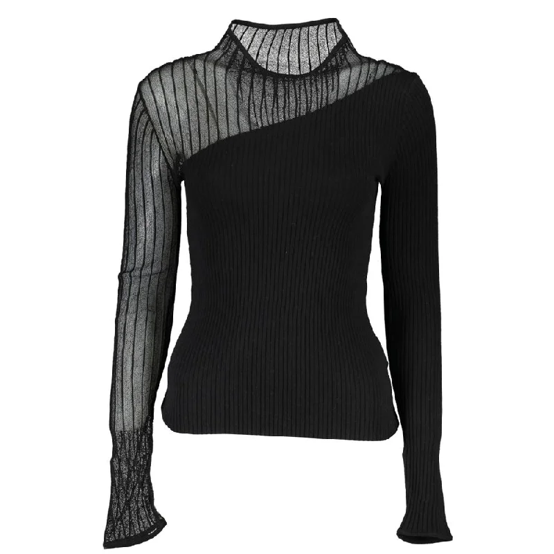 Daily Deals Patrizia Pepe Elegant Crew Neck Sweater with Contrast Women's Details