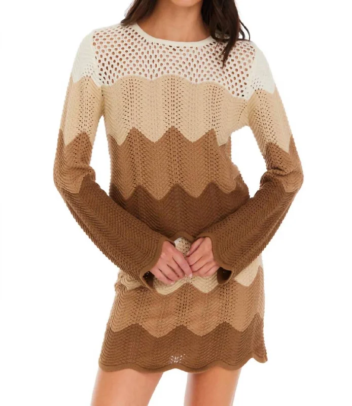 Fashion Sale Parla Pullover Sweater In Taupe Ombré