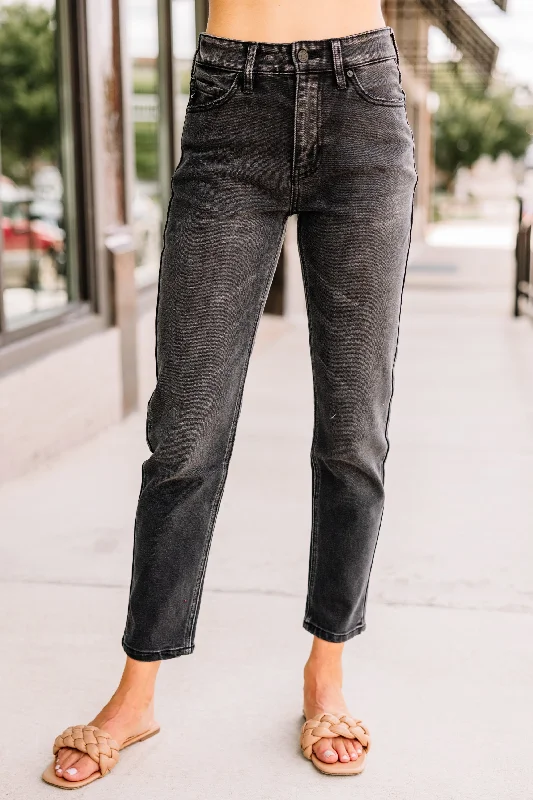 Chic Trends For The Fashion Savvy KanCan: Remember It Well Washed Black High Rise Cropped Jeans