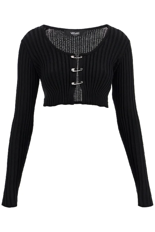 Hollywood Glam Award - Show Style Versace Women's 'Cropped Safety Pin Cardigan