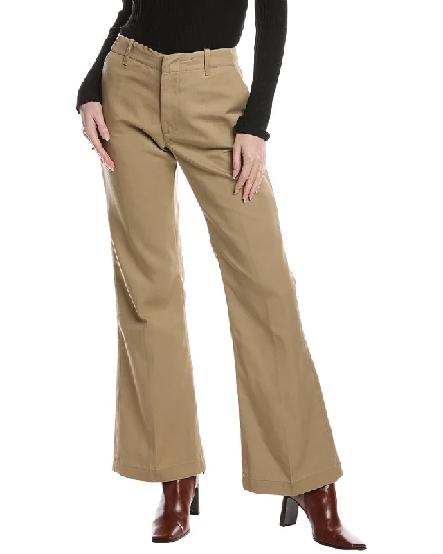 Relaxed Fashion RE/DONE Mid-Rise Flared Trouser Khaki Jean