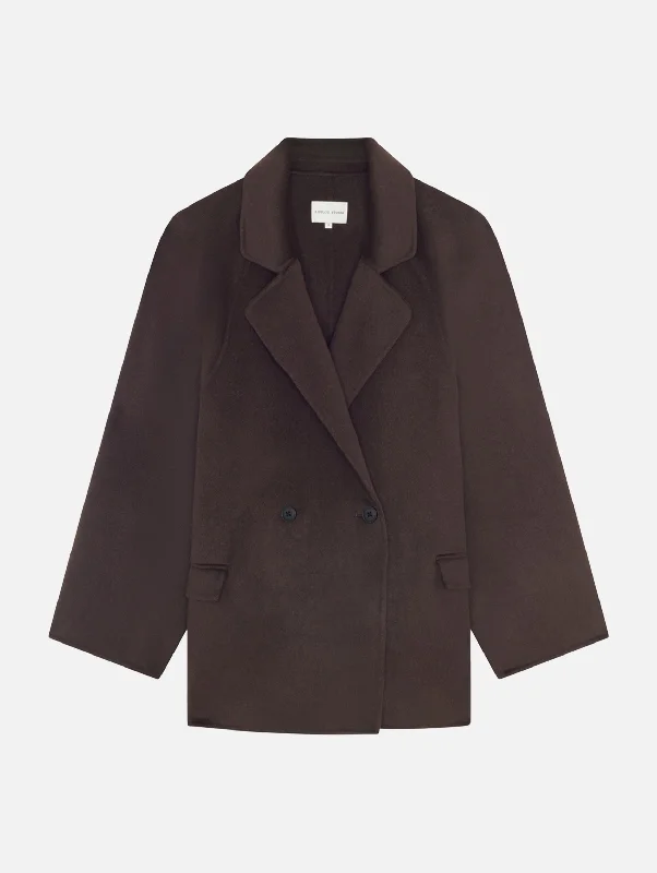 Mid Season Sale Gary Short Coat in Chocolate