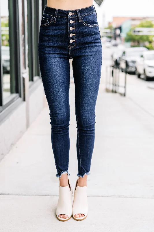 Budget Saver KanCan: Going Up Dark Wash High Waist Skinny Jeans