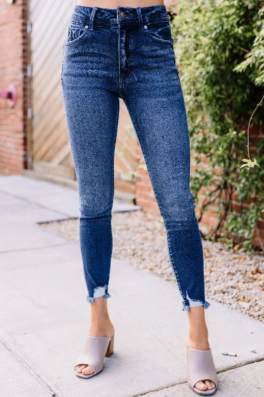 Free Spirited Fashion KanCan: Just Ask Dark Wash High Rise Skinny Jeans