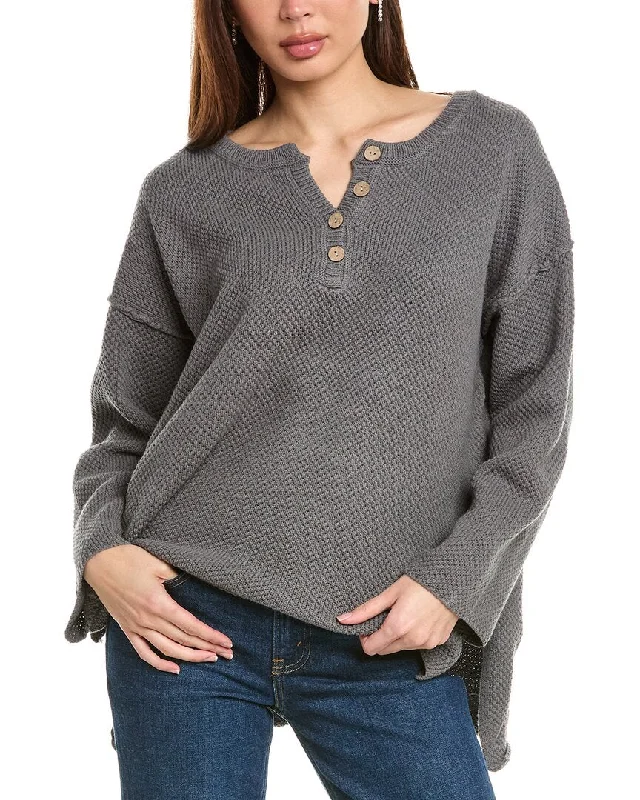 Trendy Women's Collection Labiz Henley Sweater