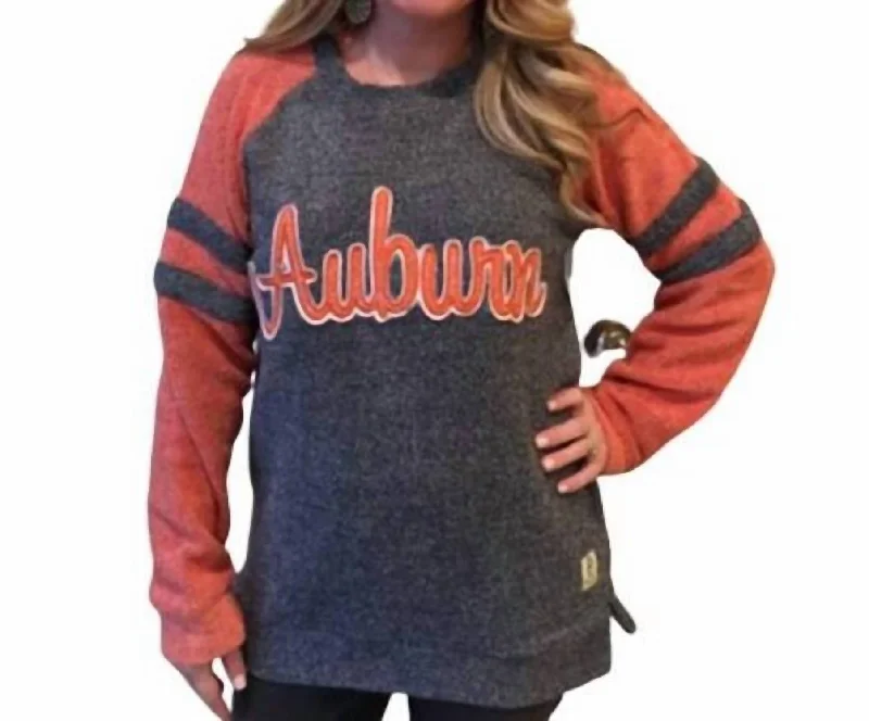 Seasonal Clearance Auburn University Dawn Fleece Sweater In Orange